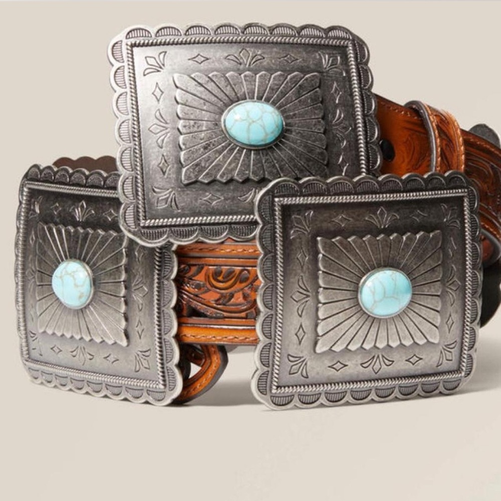 Ariat Western Turquoise Concho Belt Small